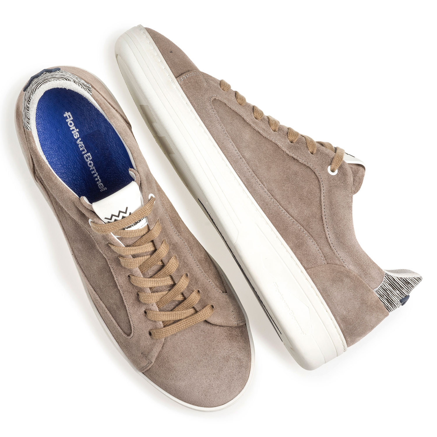 13265/05 - Taupefarbener Wildleder-Sneaker 13265/05 - Taupefarbener Wildleder-Sneaker