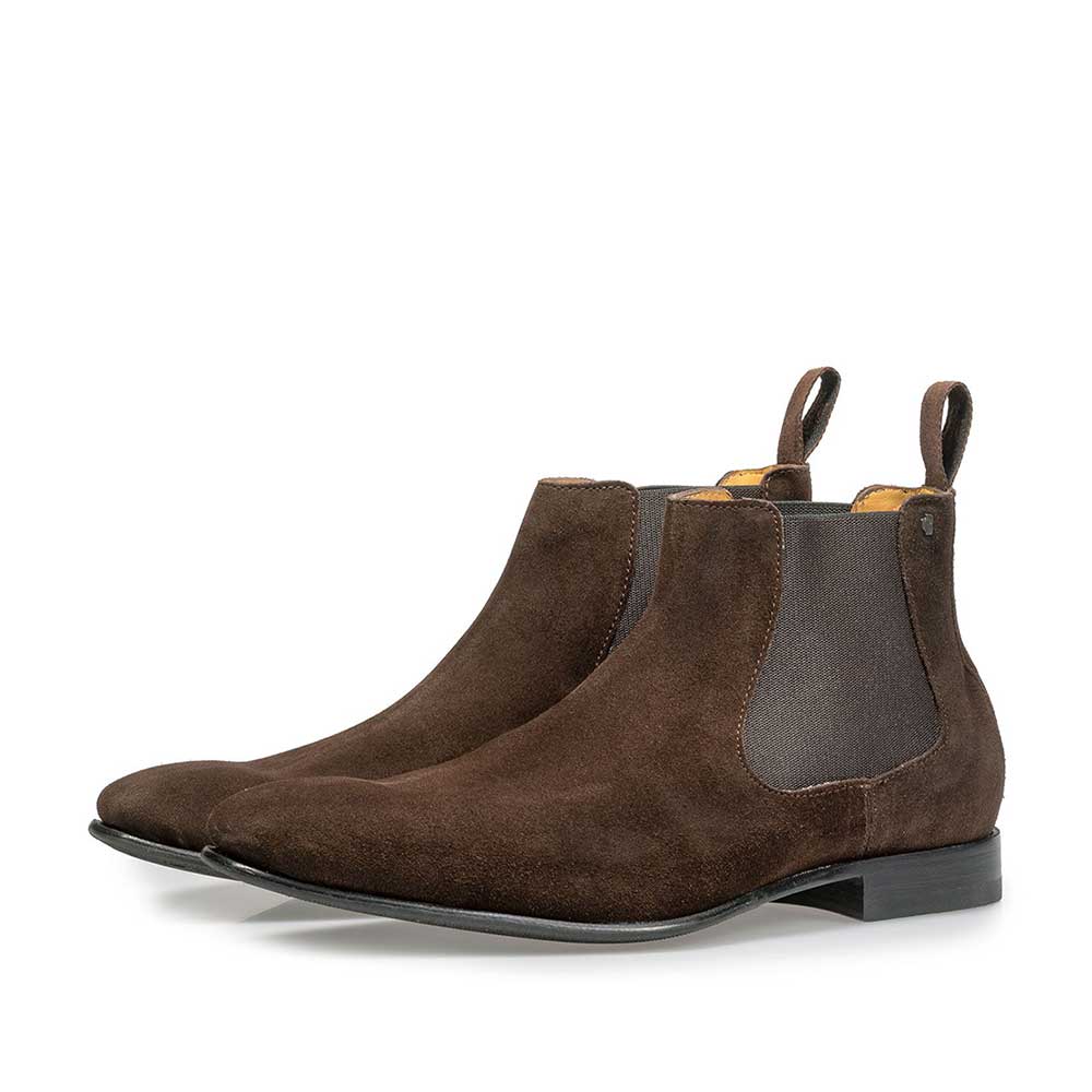 Brauner Wildleder Chelsea Boot 10537/02 | van Bommel Official®