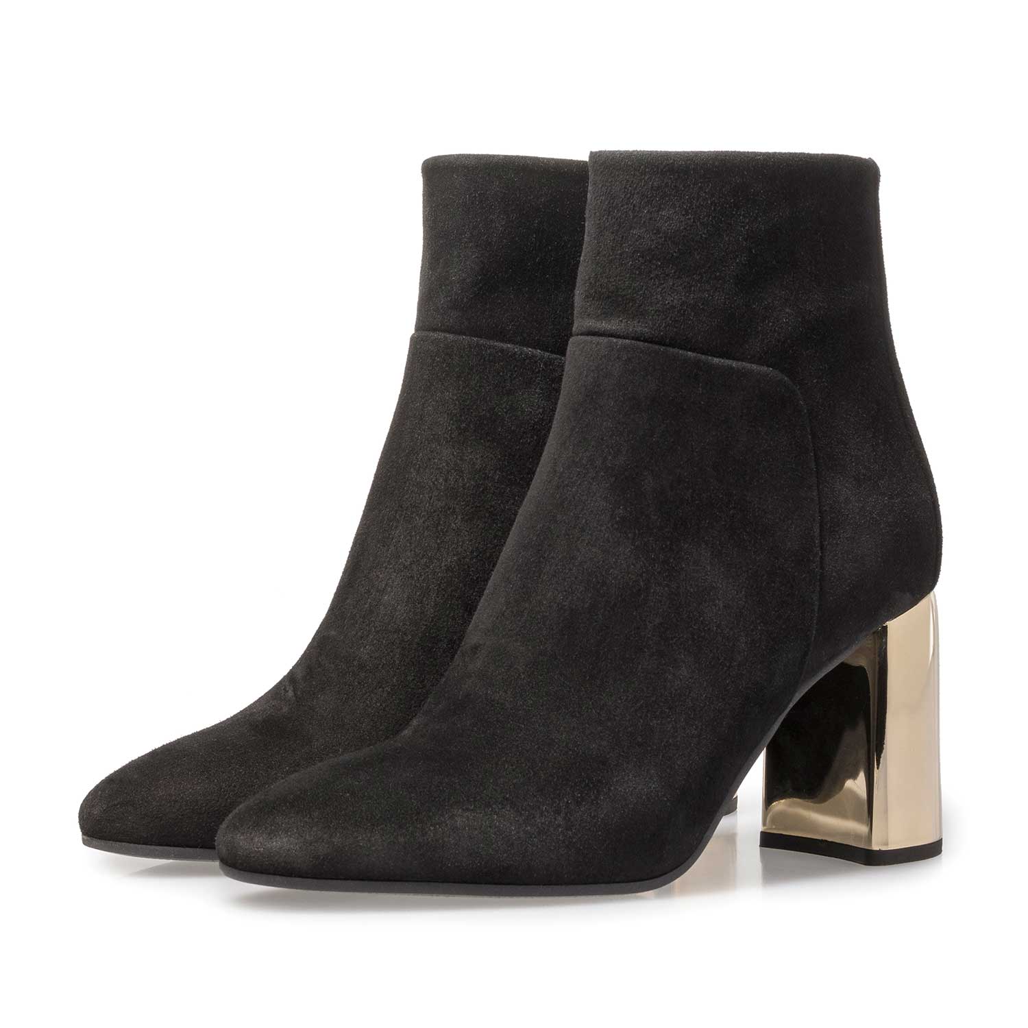 85624/00 - Schwarze Wildleder-Stiefelette 85624/00 - Schwarze Wildleder-Stiefelette