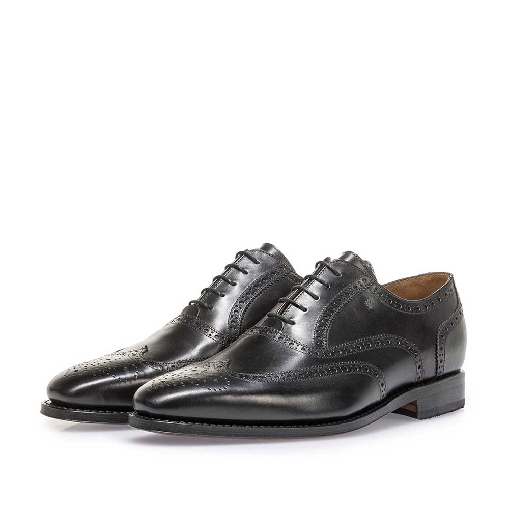 19125/01 - Schwarzer Kalbsleder-Brogue 19125/01 - Schwarzer Kalbsleder-Brogue