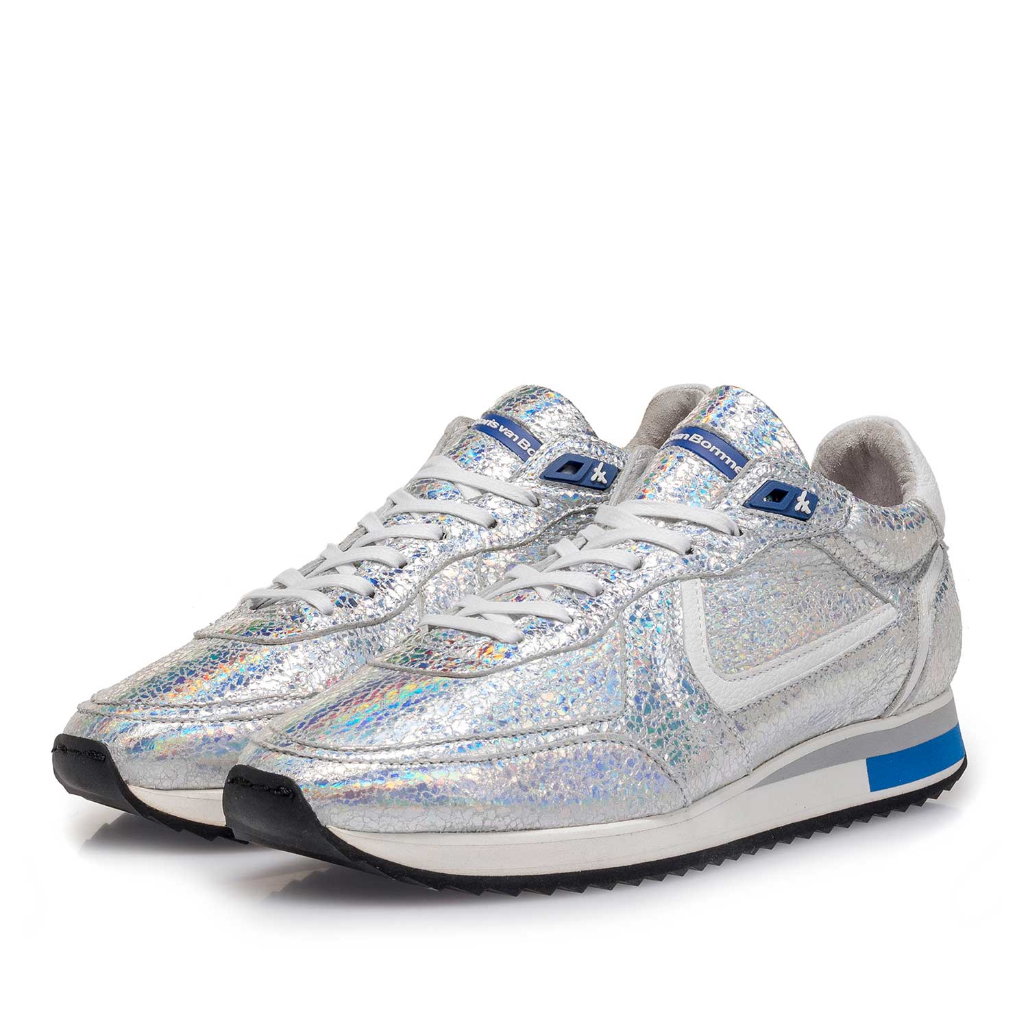 85260/10 - Silber Metallic Leder-Sneaker 85260/10 - Silber Metallic Leder-Sneaker