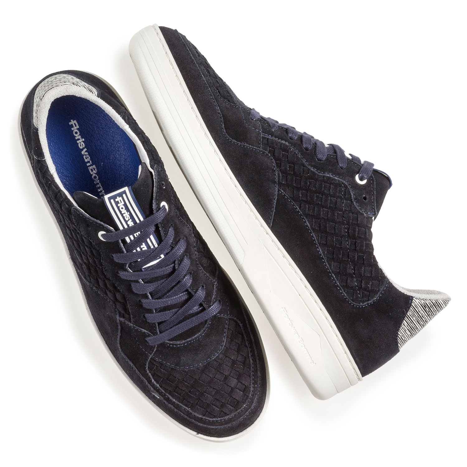 16265/00 - Dark blue suede leather sneaker 16265/00 - Dark blue suede leather sneaker