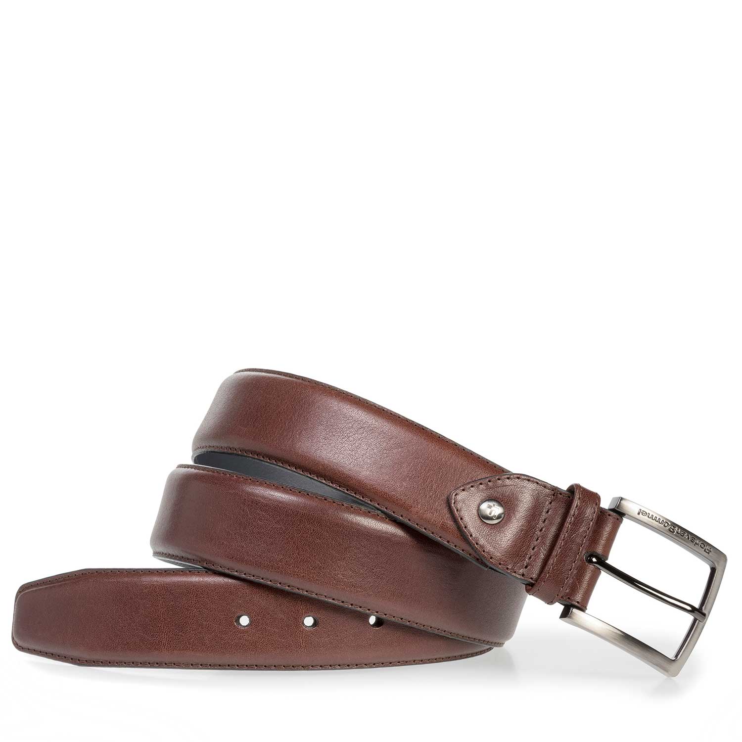 75202/23 - Red-brown calf leather belt 75202/23 - Red-brown calf leather belt