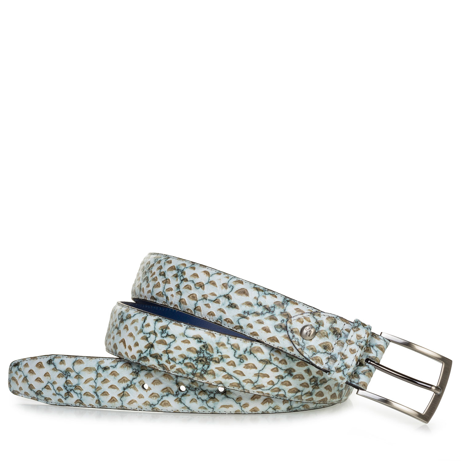 75203/95 - Gürtel Leder mit Print sandfarben 75203/95 - Gürtel Leder mit Print sandfarben