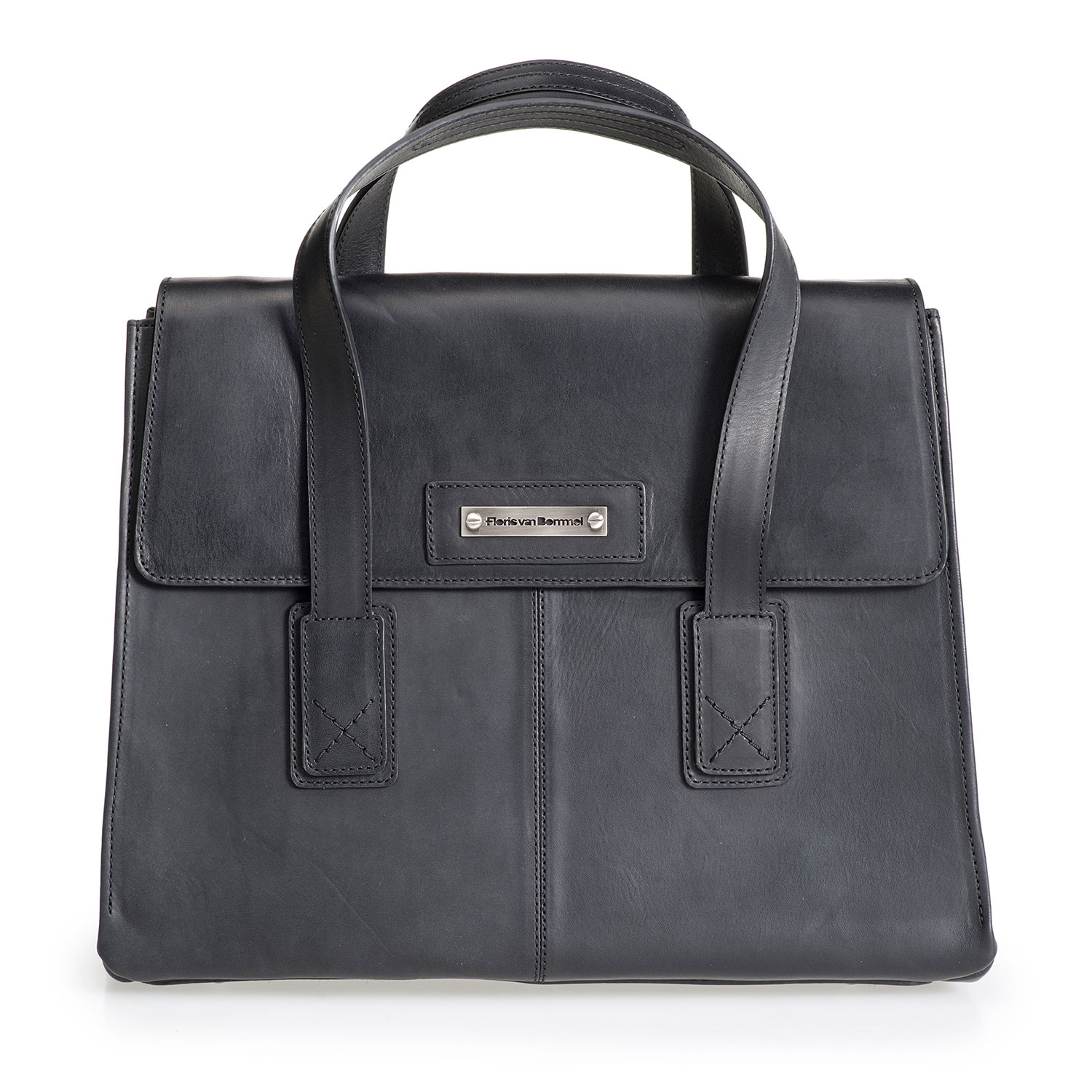 89009/00 - Schwarze Leder-Business-Tasche 89009/00 - Schwarze Leder-Business-Tasche