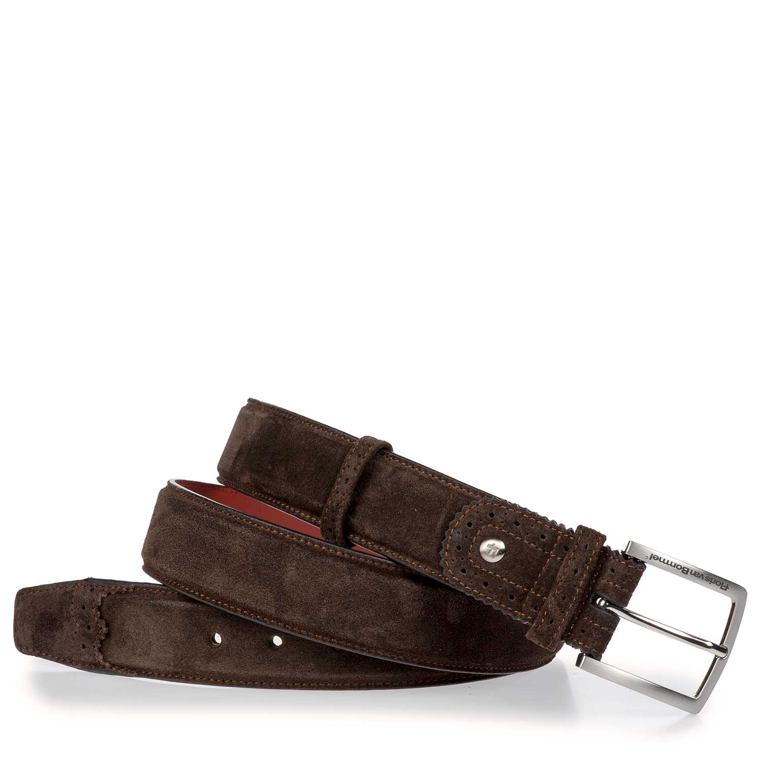 75171/15 - Brown suede leather belt 75171/15 - Brown suede leather belt