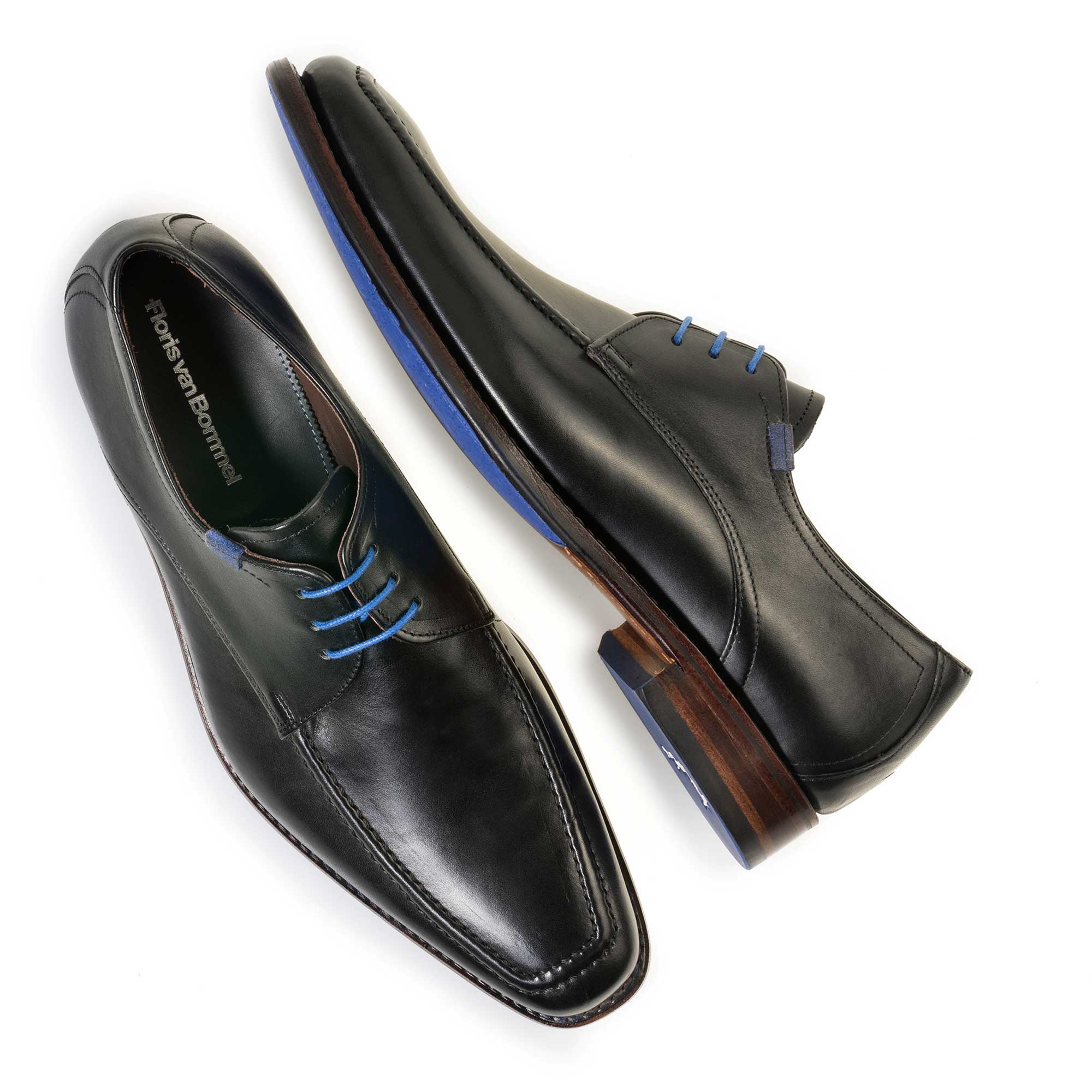 13370/01 - Schwarzer Leder Schnürschuh 13370/01 - Schwarzer Leder Schnürschuh