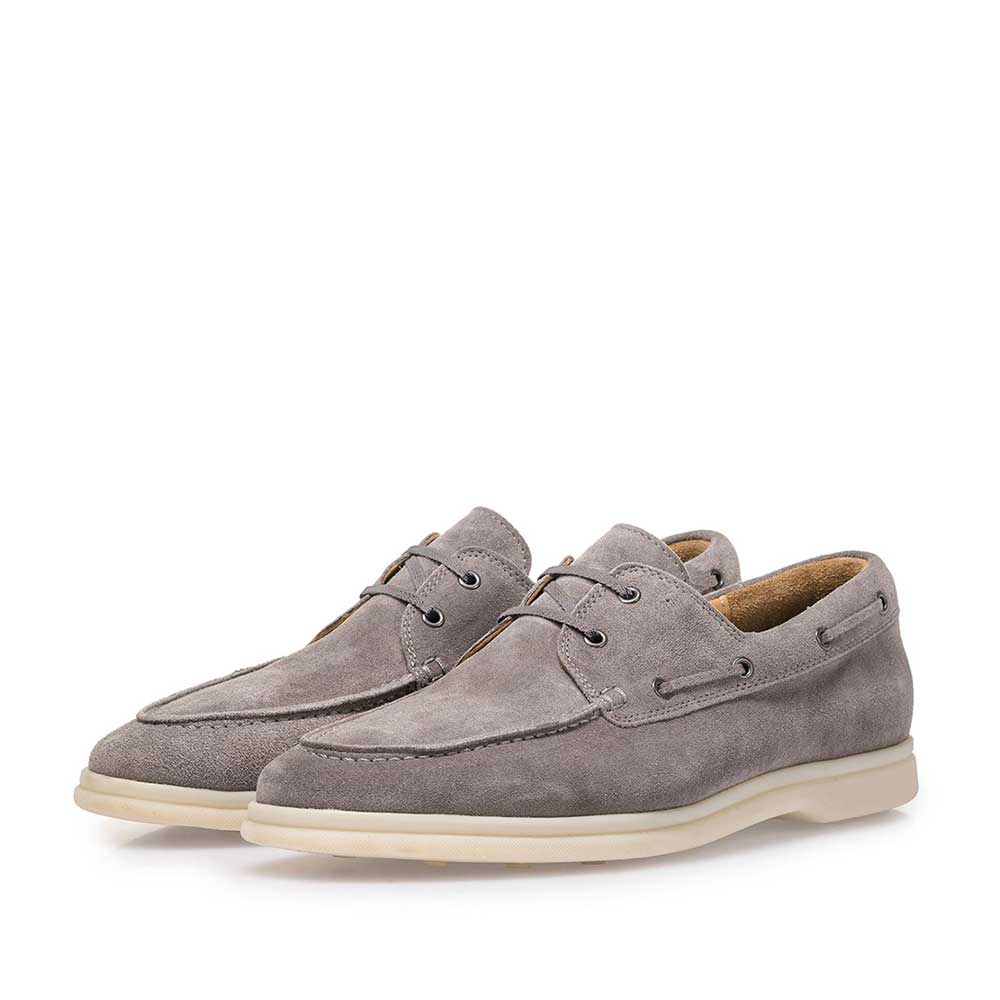 18205/01 - Grauer Wildleder-Bootsschuh 18205/01 - Grauer Wildleder-Bootsschuh