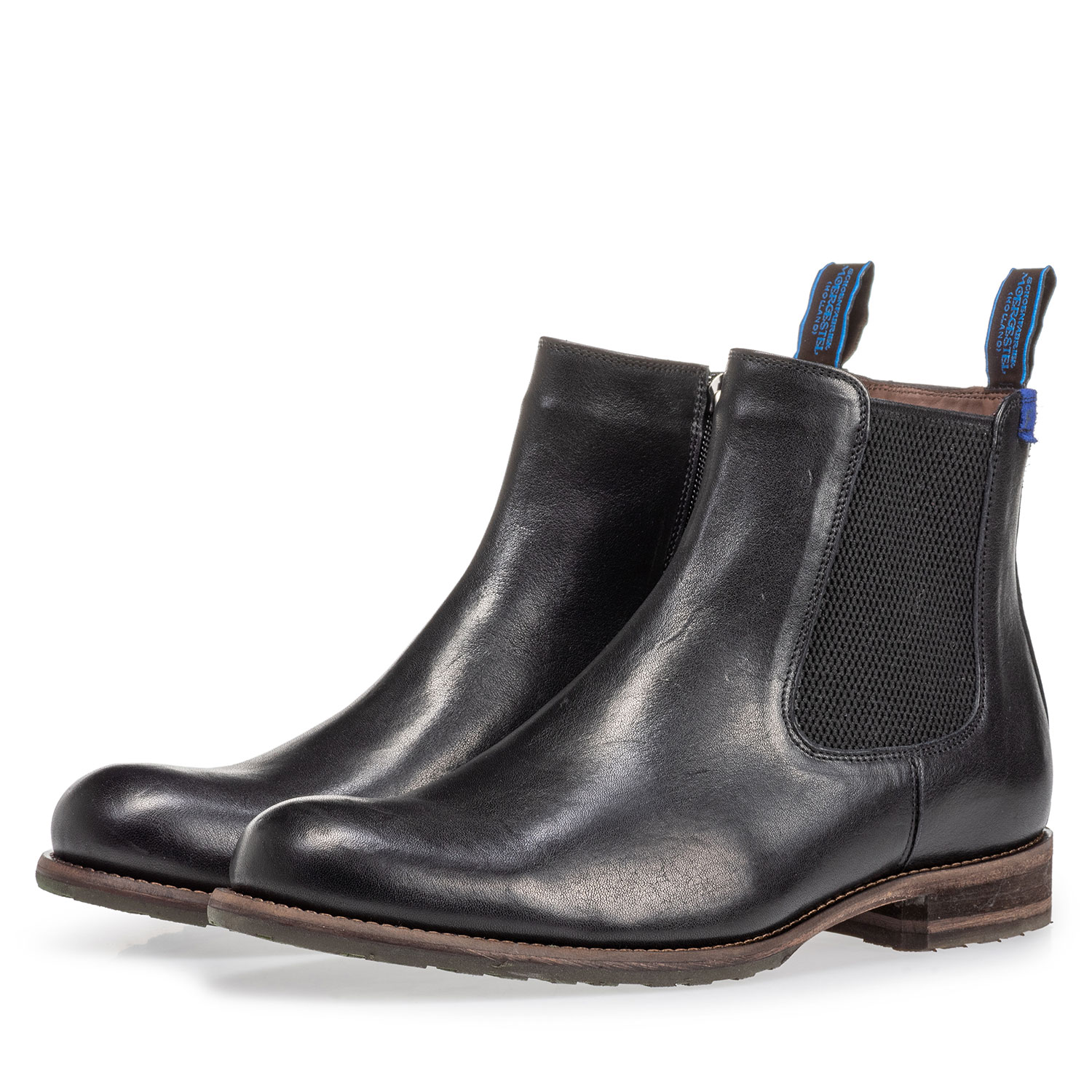 10289/20 - Mit Lammfell gefütterter Chelsea Boot schwarz 10289/20 - Mit Lammfell gefütterter Chelsea Boot schwarz