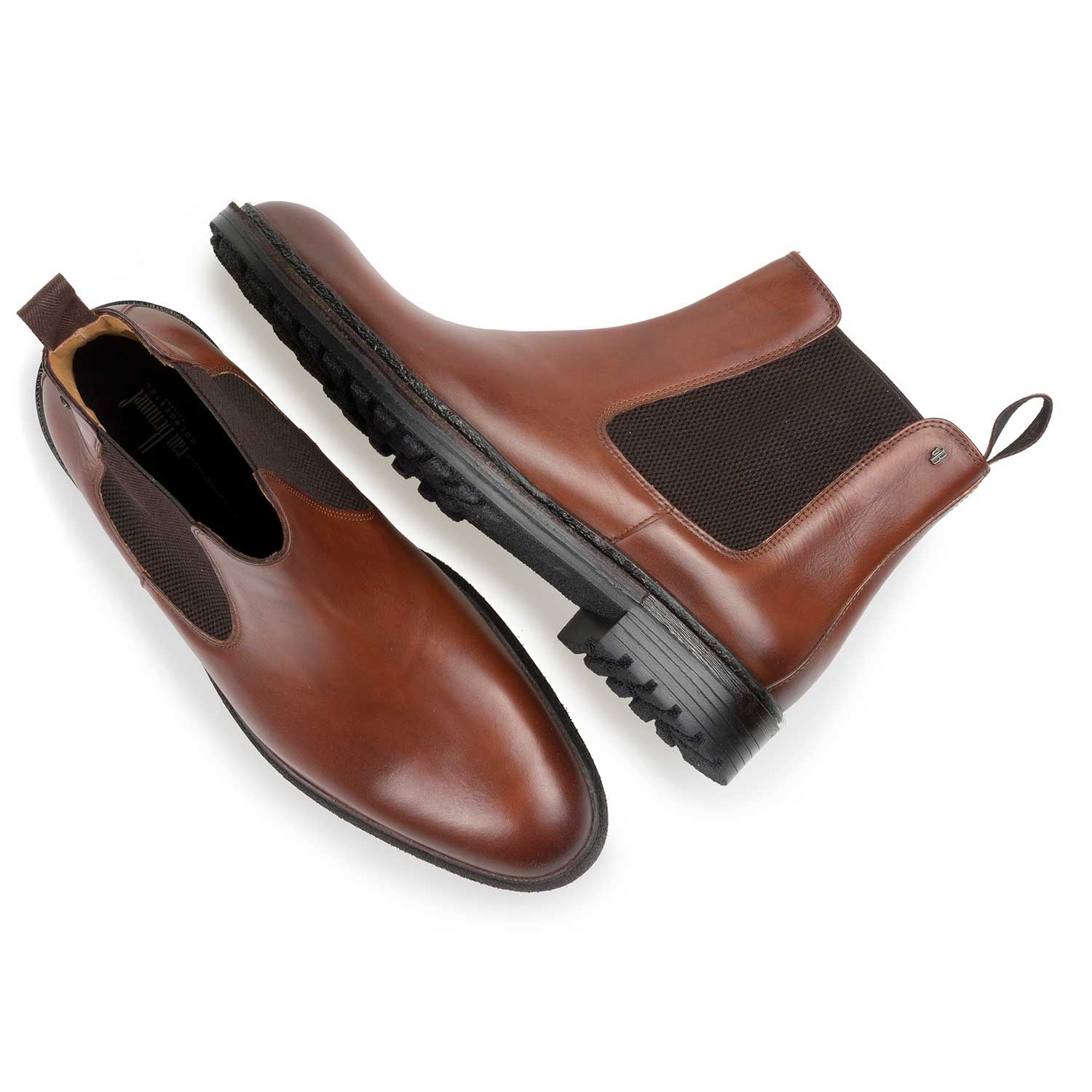 10355/06 - Cognacfarbener Chelsea Boot aus Kalbsleder 10355/06 - Cognacfarbener Chelsea Boot aus Kalbsleder