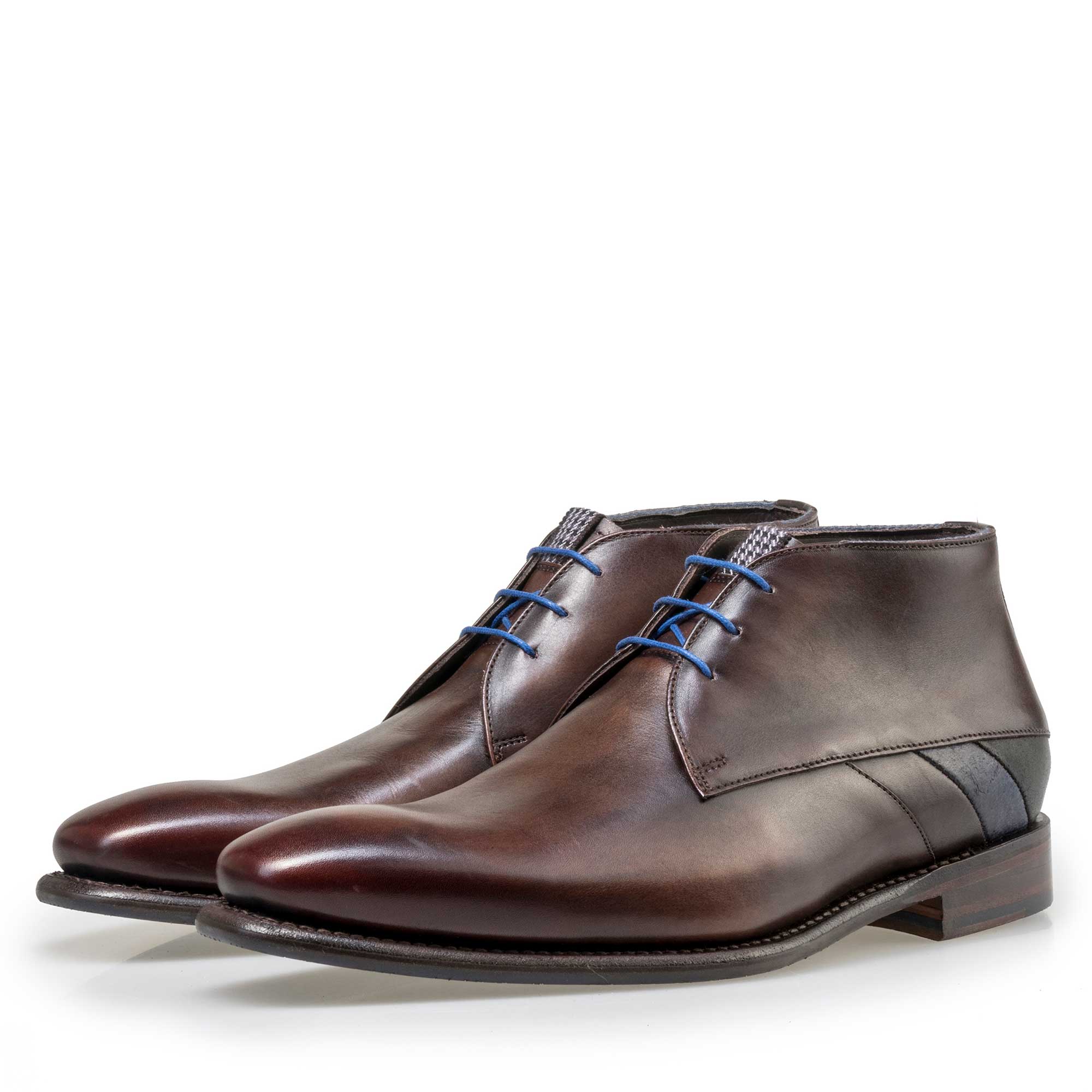 20041/01 - Floris van Bommel men’s brown leather lace boot 20041/01 - Floris van Bommel men’s brown leather lace boot