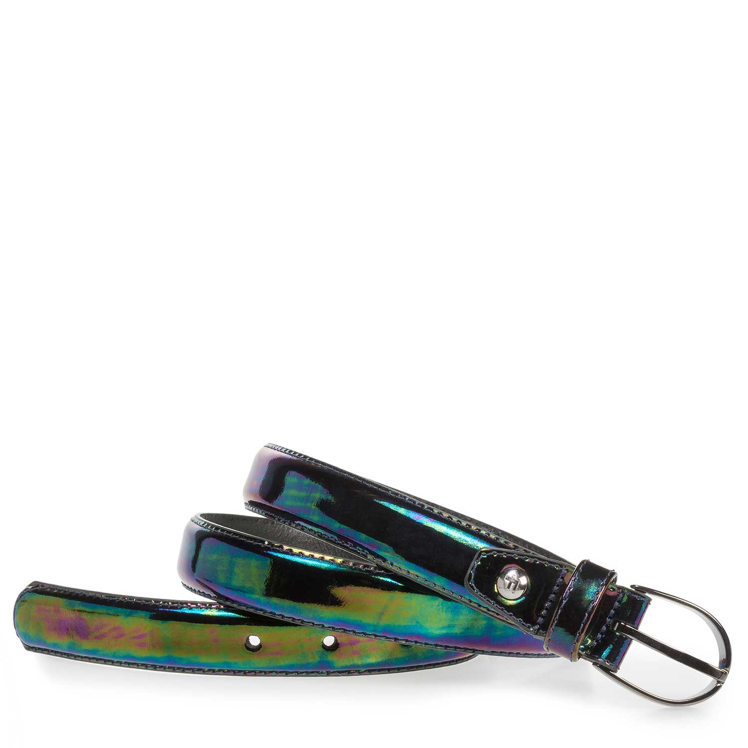 75813/51 - Mehrfarbiger Metallic-Ledergürtel 75813/51 - Mehrfarbiger Metallic-Ledergürtel