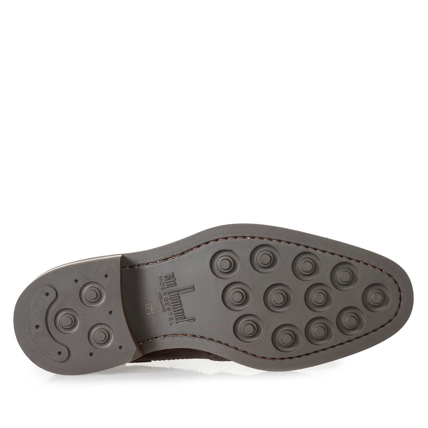 10165/00 - Brauner Brogue-Schnürstiefel aus Wildleder 10165/00 - Brauner Brogue-Schnürstiefel aus Wildleder