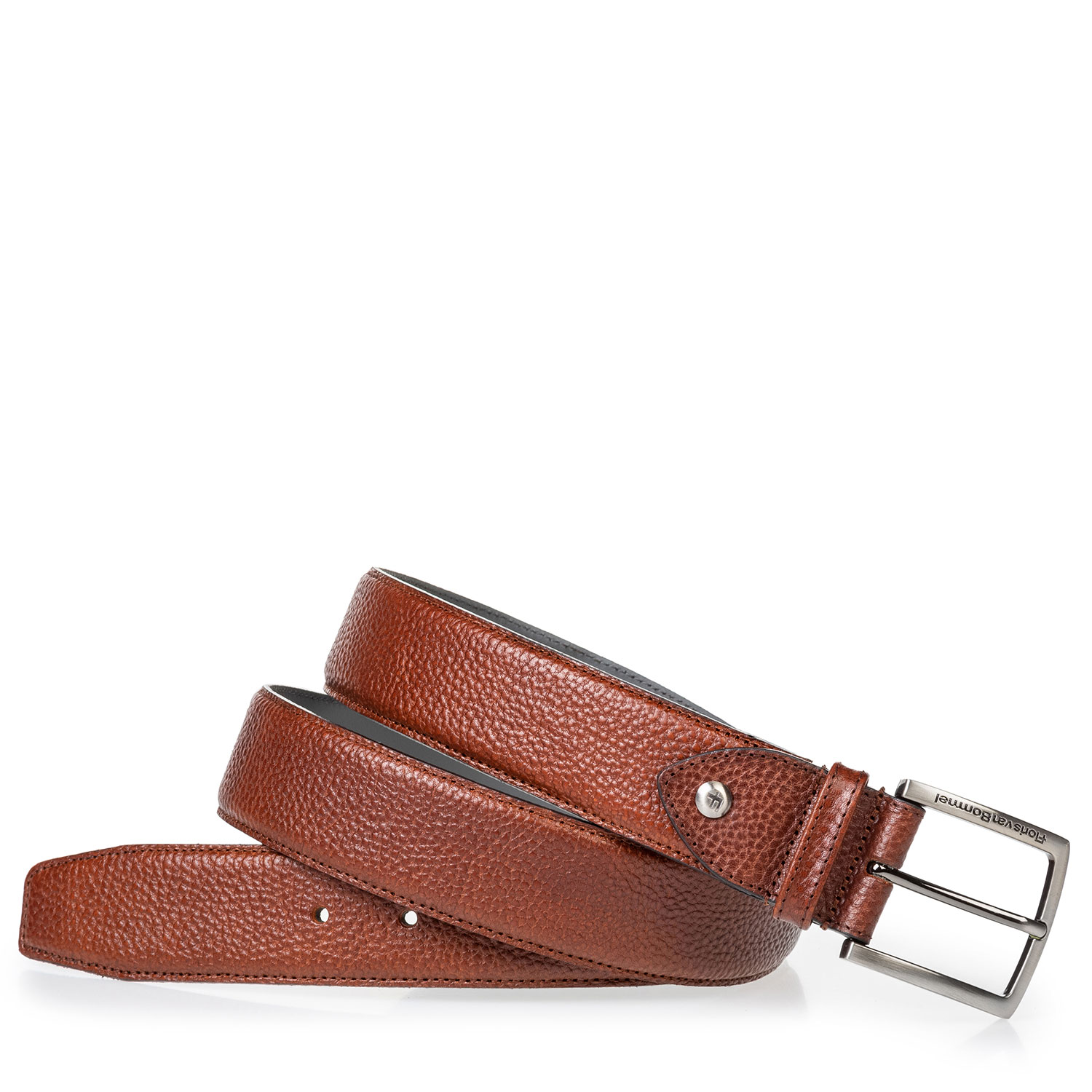 75202/63 - Ledergürtel cognac mit Struktur 75202/63 - Ledergürtel cognac mit Struktur