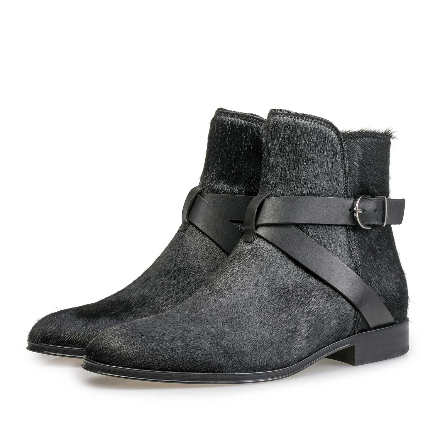 85602/01 - Schwarzer Ponyhaar Chelsea Boot 85602/01 - Schwarzer Ponyhaar Chelsea Boot