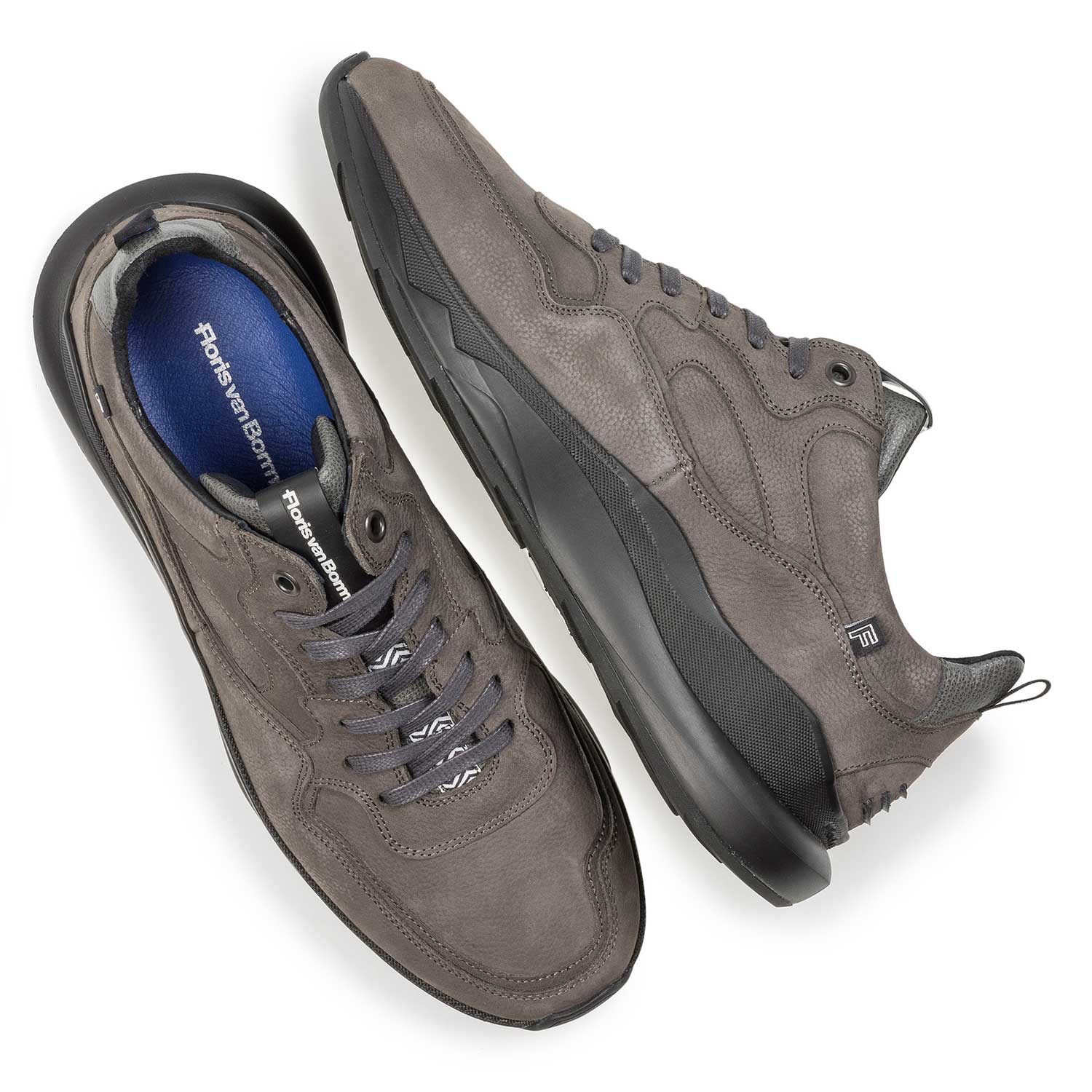 16269/05 - Dunkelgrauer Nubukleder-Sneaker 16269/05 - Dunkelgrauer Nubukleder-Sneaker