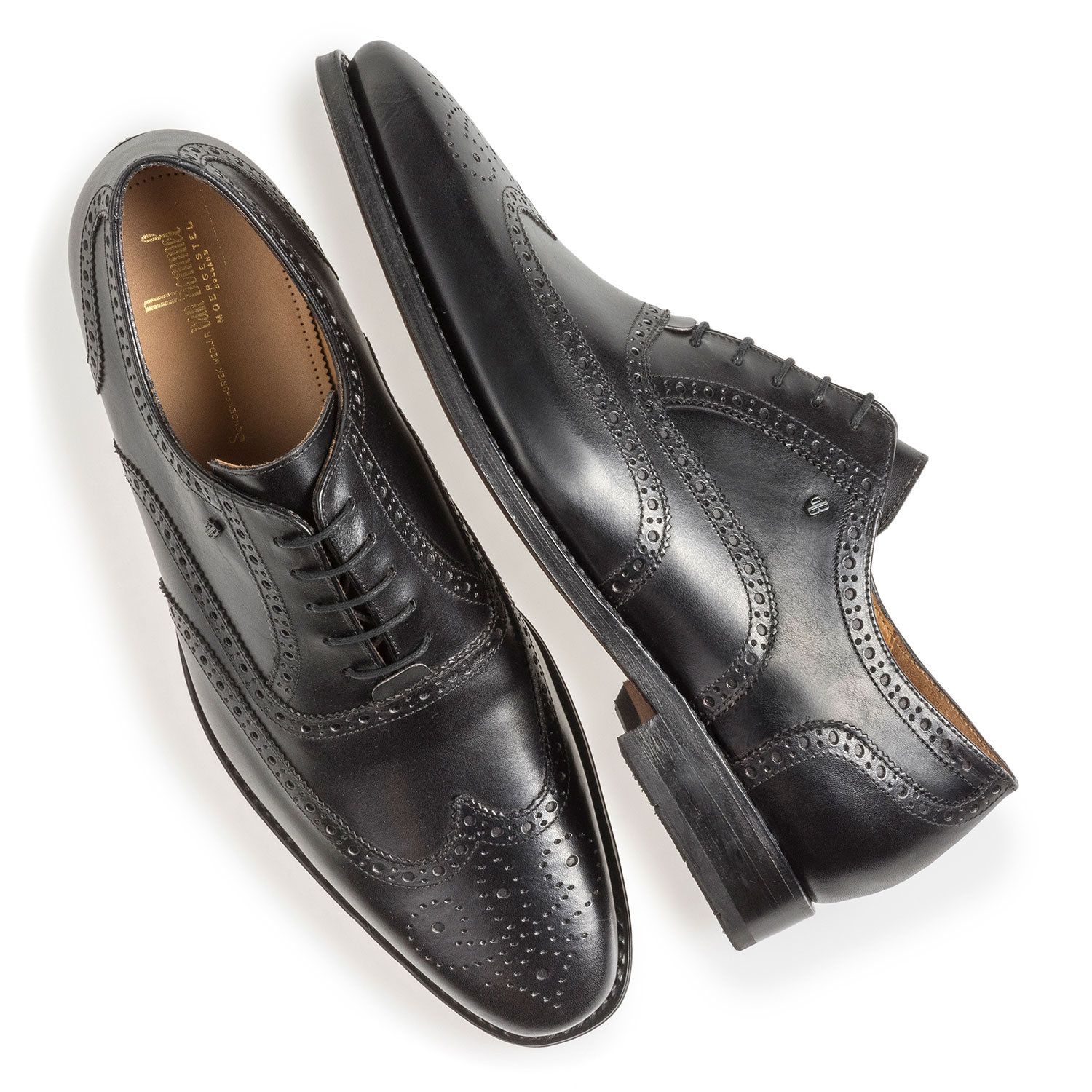 19125/01 - Schwarzer Kalbsleder-Brogue 19125/01 - Schwarzer Kalbsleder-Brogue