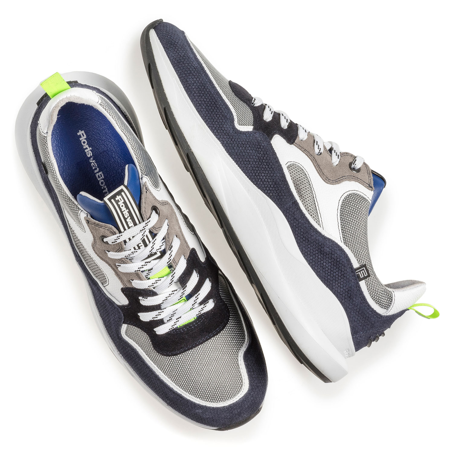 16269/18 - Blau-grauer Wildleder-Sneaker 16269/18 - Blau-grauer Wildleder-Sneaker