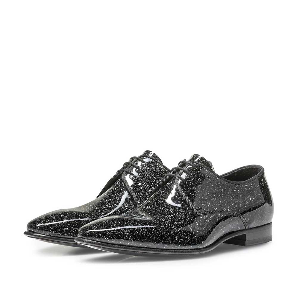14338/01 - Schwarzer Lacklederschuh mit Print 14338/01 - Schwarzer Lacklederschuh mit Print