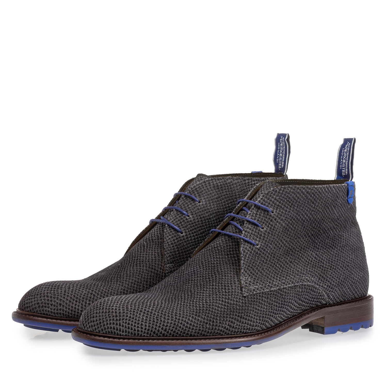 10203/32 - Schnürstiefel grau mit Print 10203/32 - Schnürstiefel grau mit Print