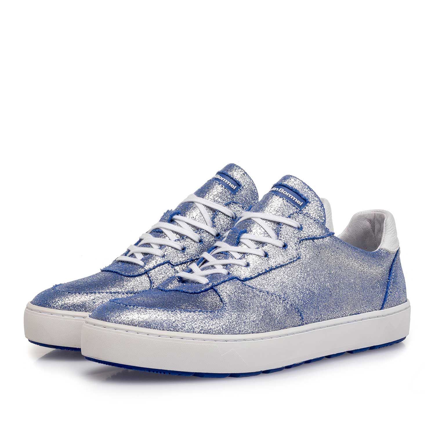 85272/17 - Silver metallic leather sneaker with changing effect 85272/17 - Silver metallic leather sneaker with changing effect