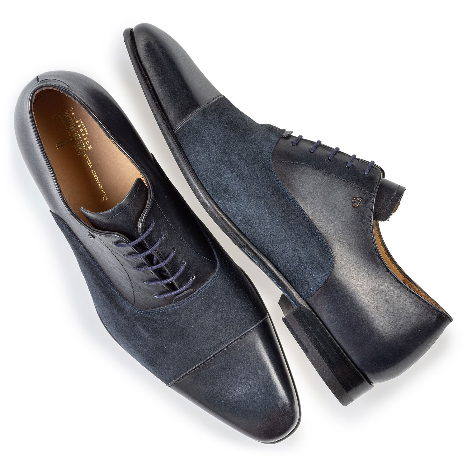 16396/02 - Schnürschuh Kalbsleder blau 16396/02 - Schnürschuh Kalbsleder blau