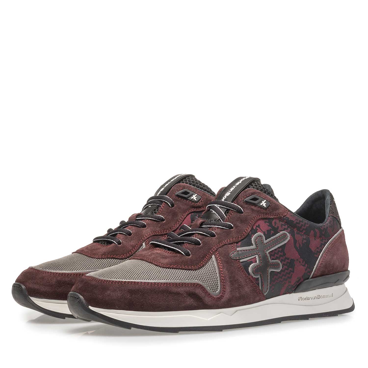 16246/23 - Roter Wildleder-Sneaker 16246/23 - Roter Wildleder-Sneaker