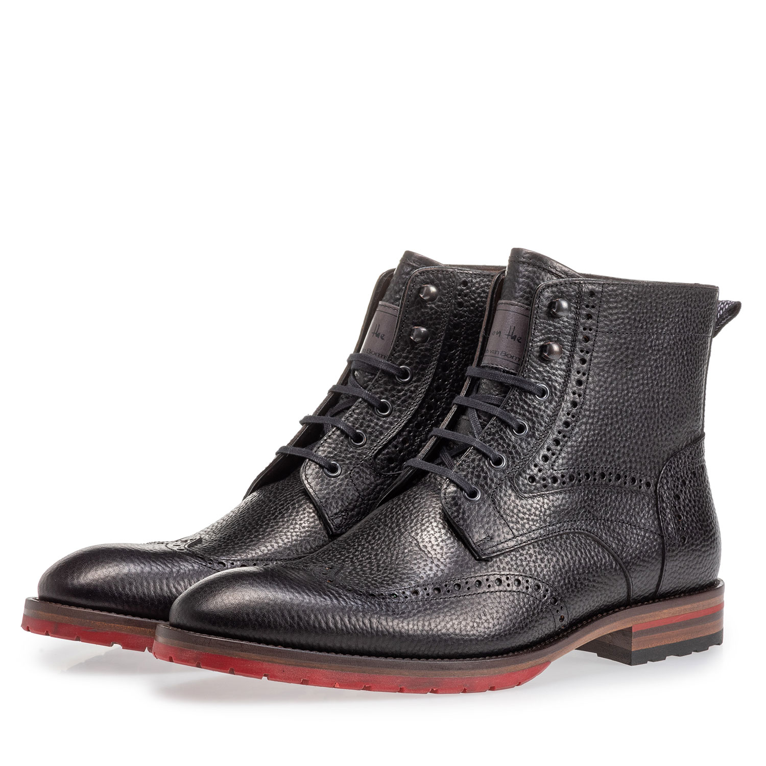 10295/23 - Leder Schnürstiefel-Brogue schwarz 10295/23 - Leder Schnürstiefel-Brogue schwarz