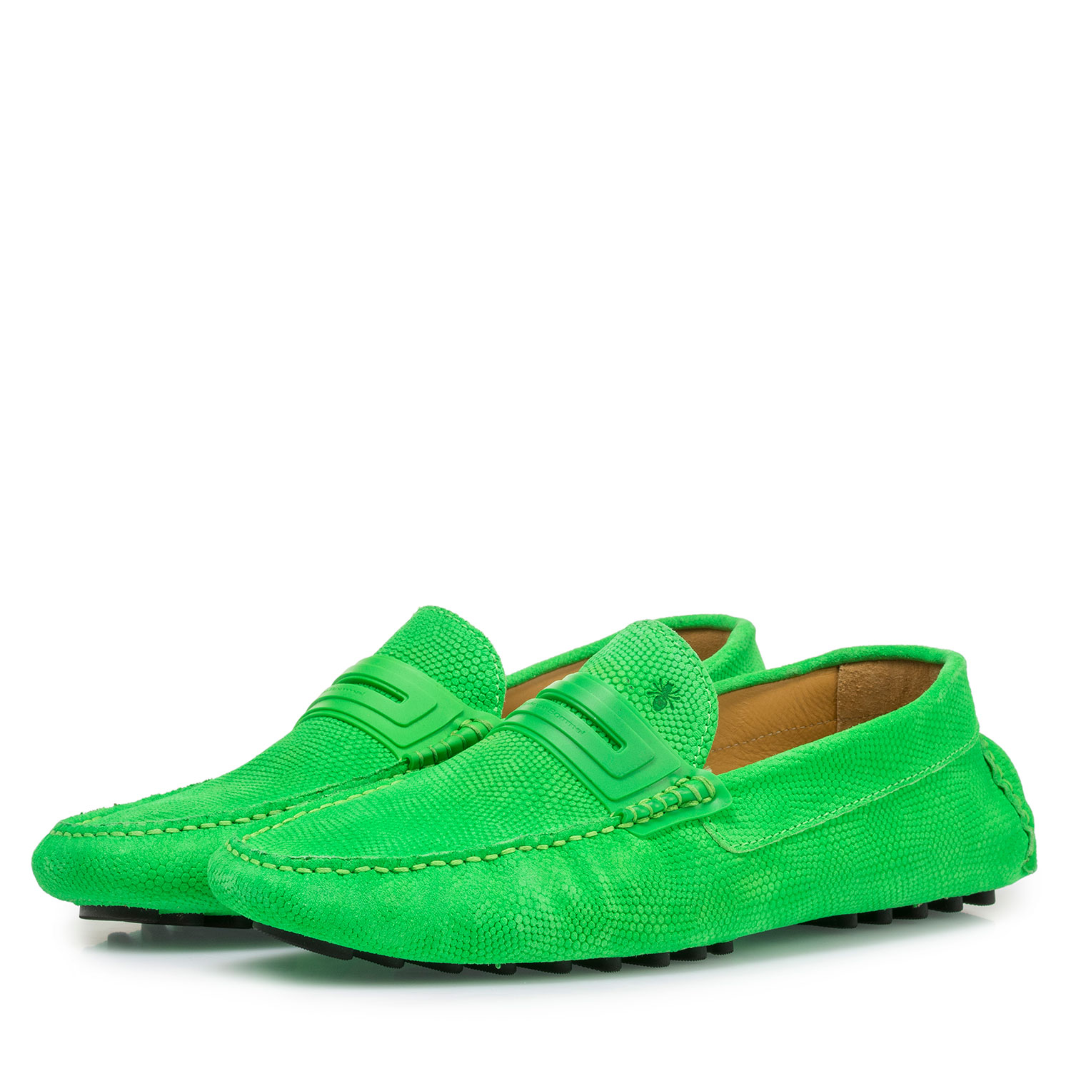 15215/00 - Neongrüner Premium Leder-Mokassin 15215/00 - Neongrüner Premium Leder-Mokassin