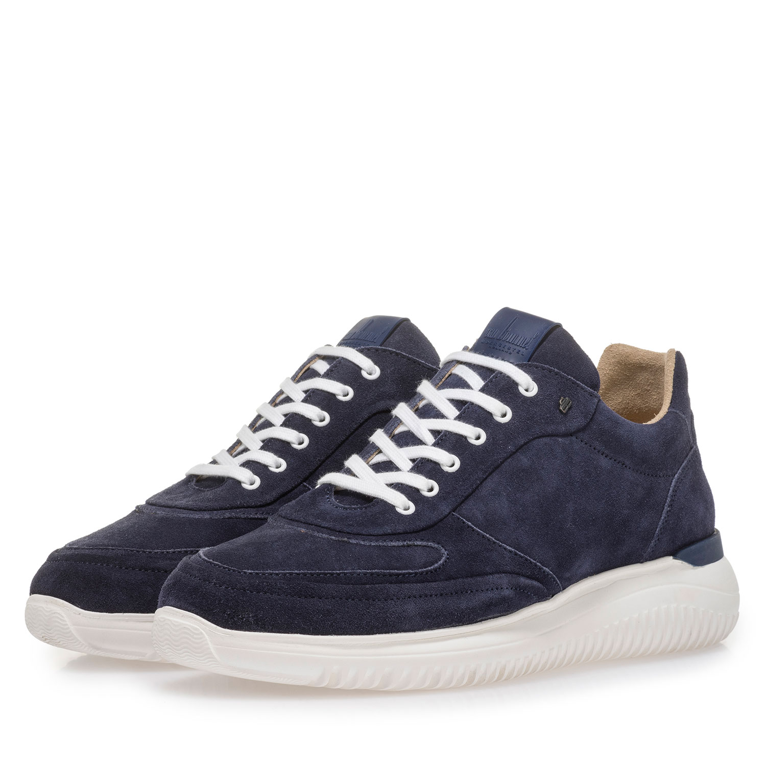 16302/08 - Blue suede leather sneaker 16302/08 - Blue suede leather sneaker