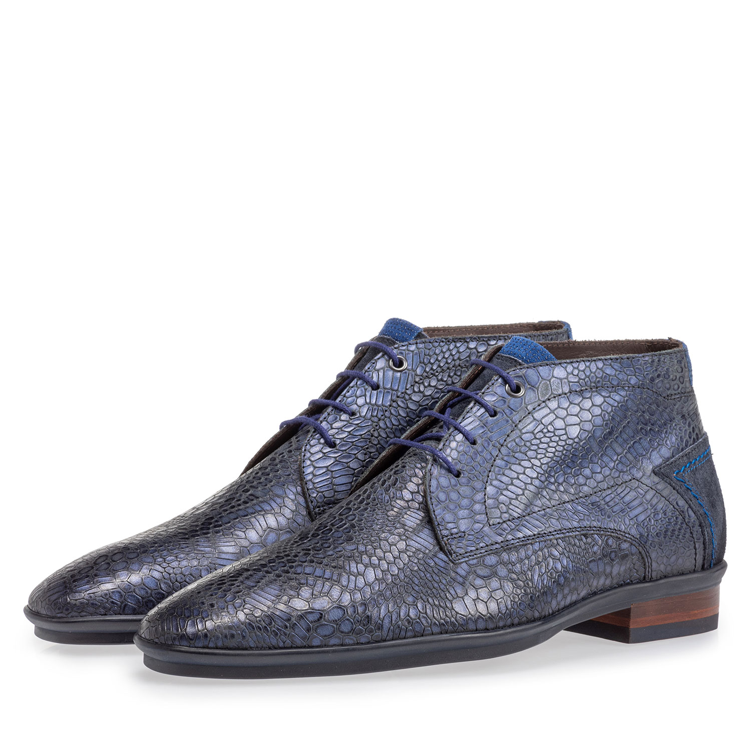 20440/33 - Schnürstiefel mit Print blau 20440/33 - Schnürstiefel mit Print blau