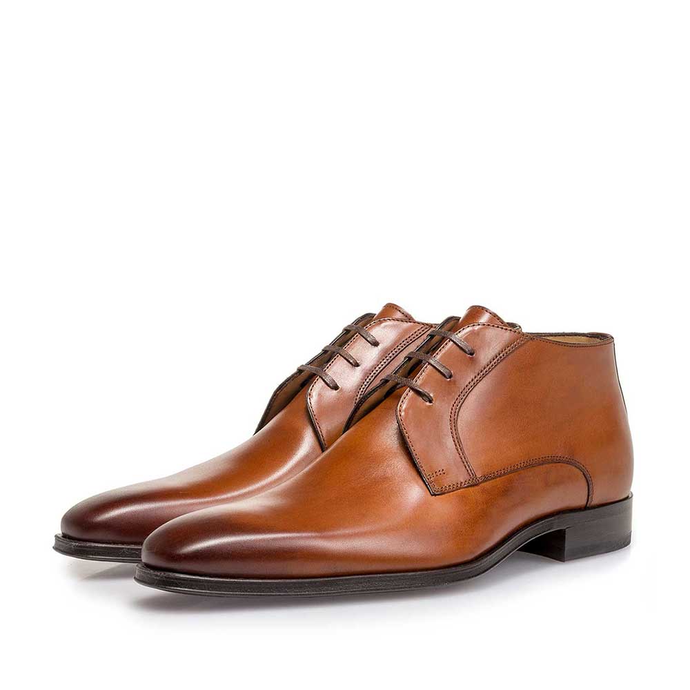 10599/01 - Cognacfarbener Kalbsleder-Schnürschuh 10599/01 - Cognacfarbener Kalbsleder-Schnürschuh