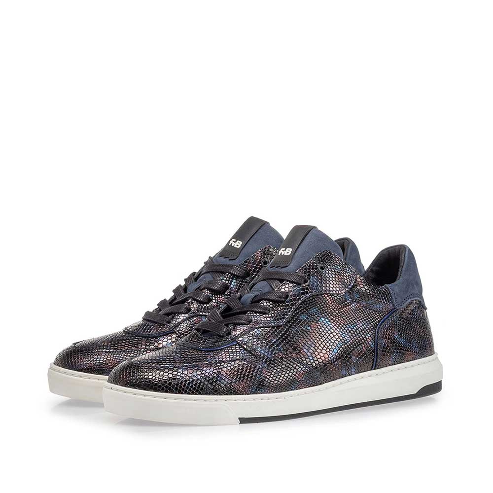85322/01 - Sneaker Schlangenprint blau 85322/01 - Sneaker Schlangenprint blau