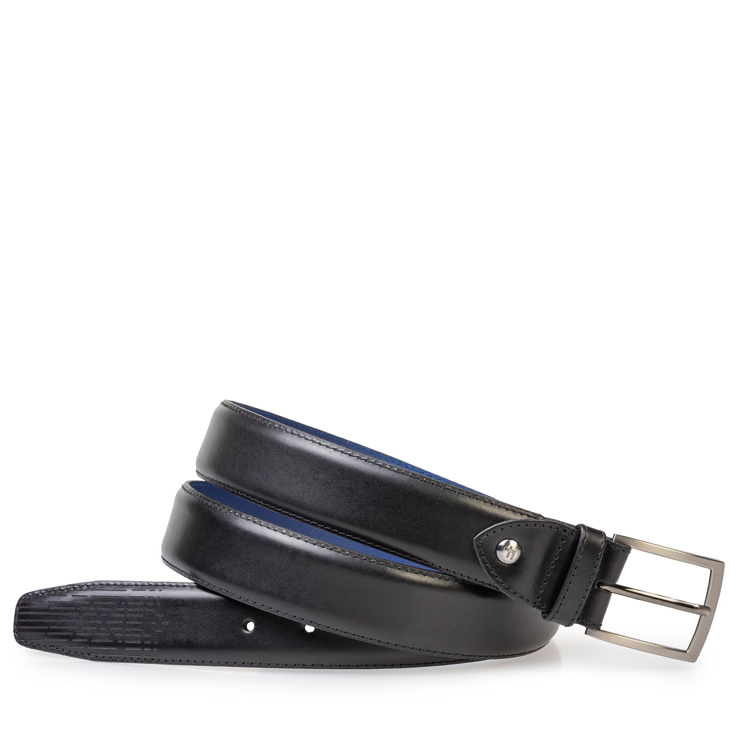 75214/02 - Black leather belt 75214/02 - Black leather belt