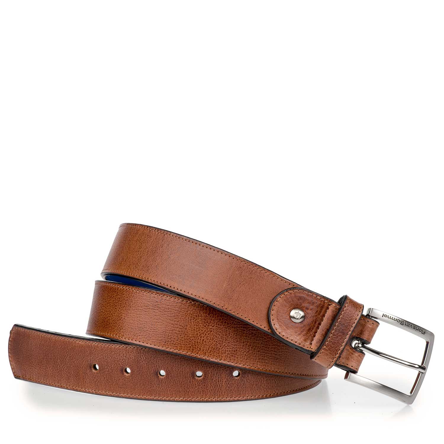 75157/07 - Cognac-coloured leather belt 75157/07 - Cognac-coloured leather belt