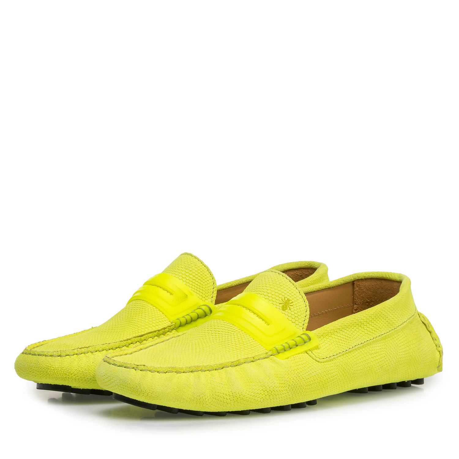 15215/01 - Neongelber Premium Leder-Mokassin 15215/01 - Neongelber Premium Leder-Mokassin