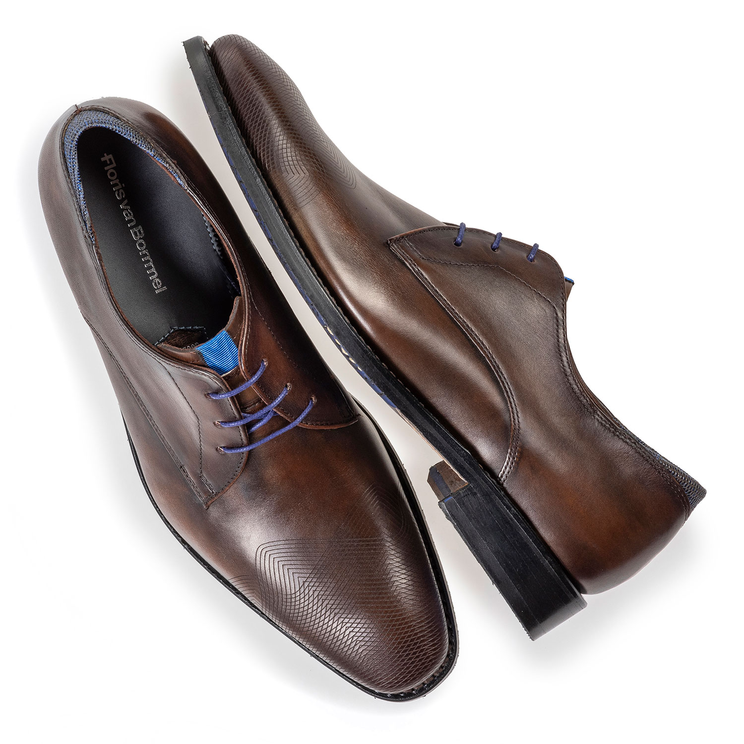 18184/01 - Dark brown calf leather lace shoe 18184/01 - Dark brown calf leather lace shoe