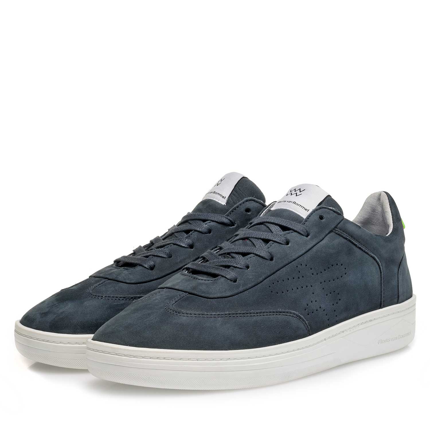 16255/01 - Blauer Nubukleder-Sneaker 16255/01 - Blauer Nubukleder-Sneaker