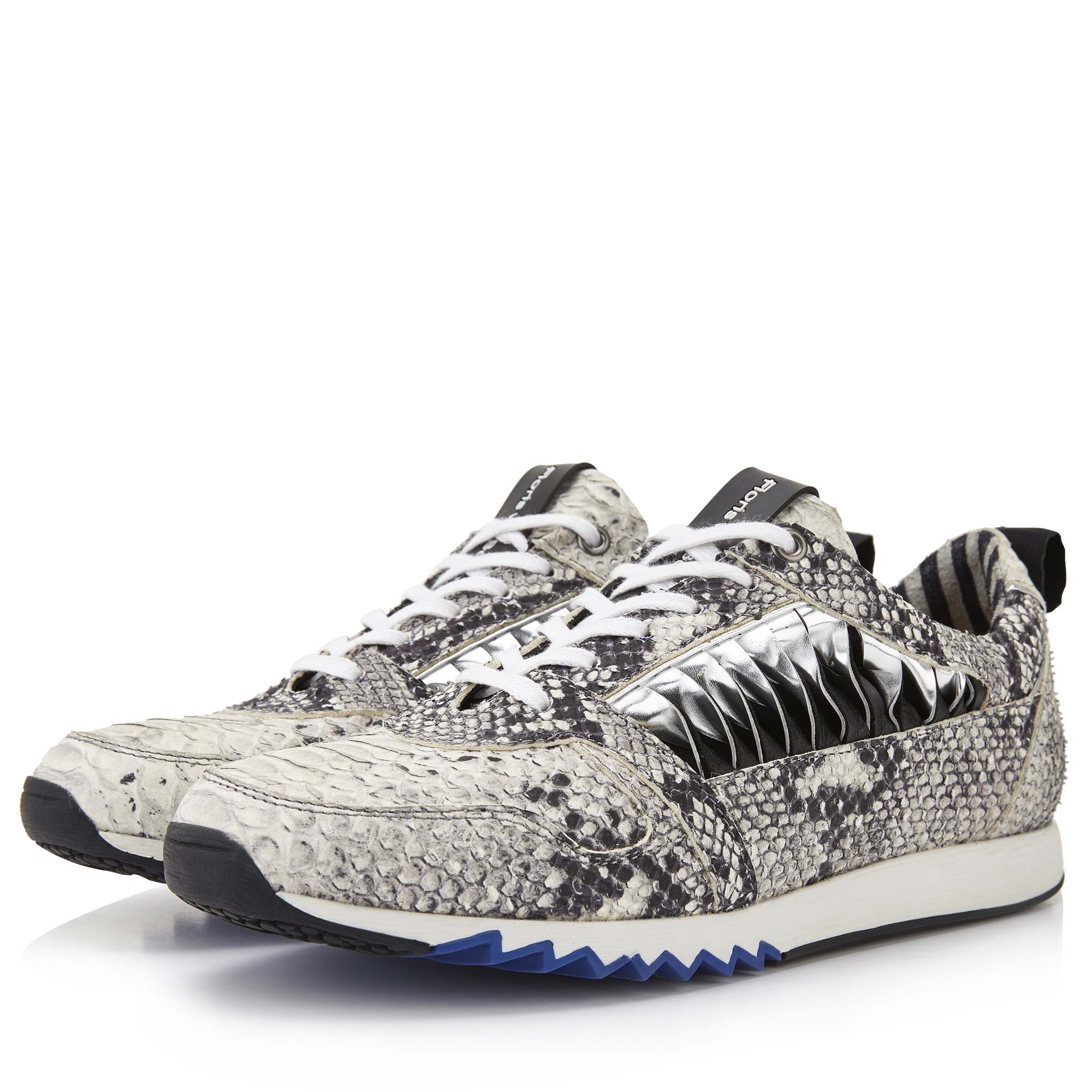 Grey Snake Print Women S Sneaker 02 Floris Van Bommel