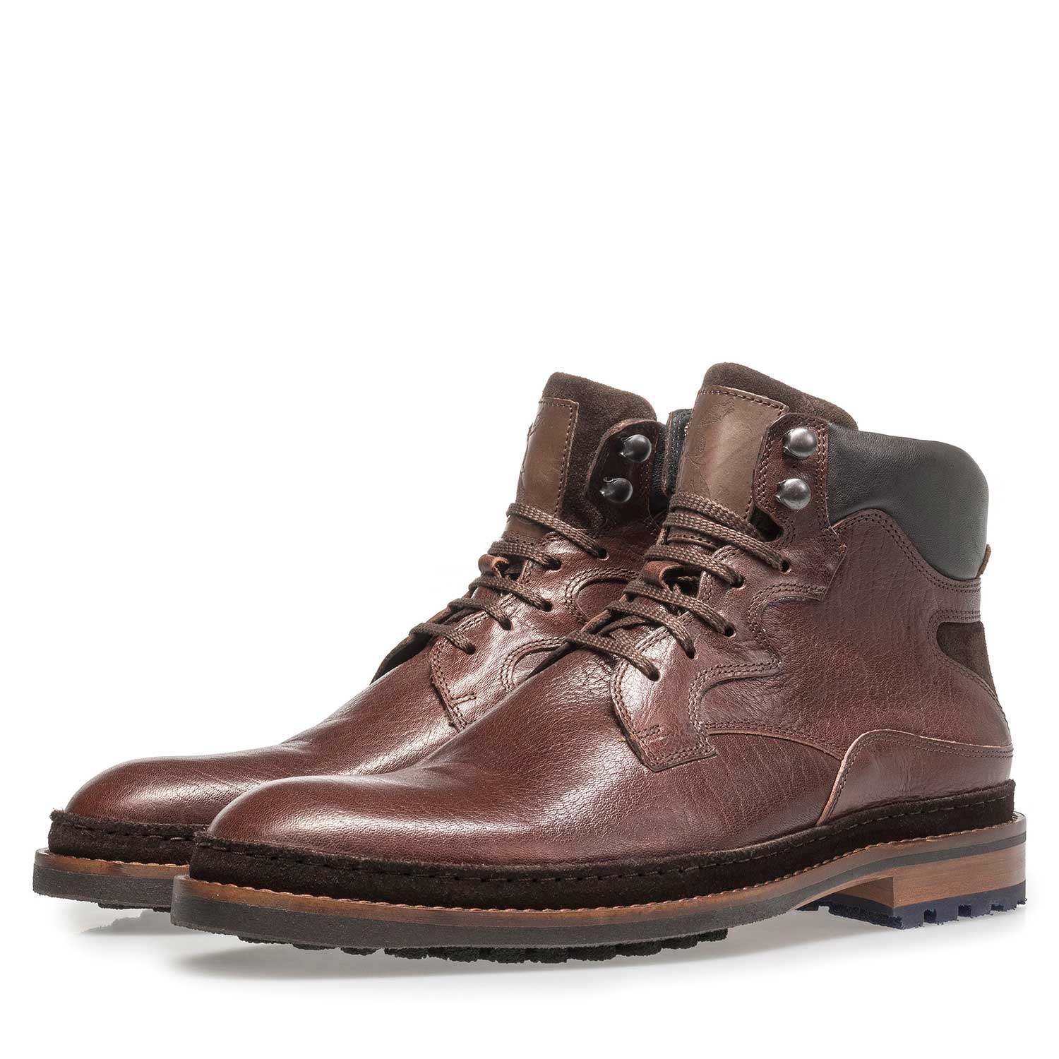 10503/00 - Red-brown calf leather boot 10503/00 - Red-brown calf leather boot