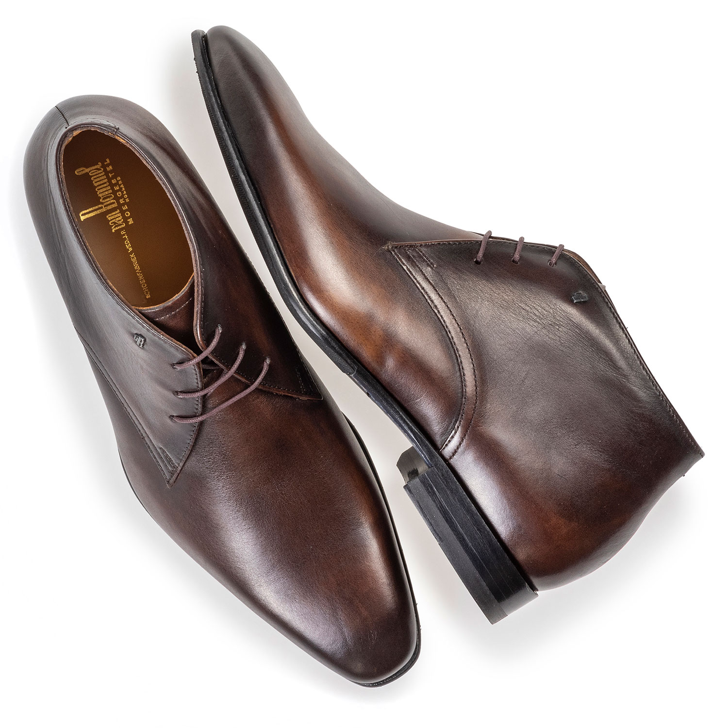 10595/12 - Dark brown calf leather lace shoe 10595/12 - Dark brown calf leather lace shoe