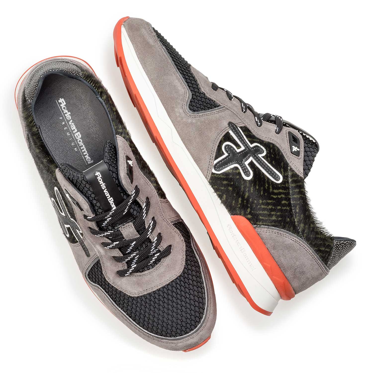 16241/03 - Grauer Premium Wildleder-Sneaker 16241/03 - Grauer Premium Wildleder-Sneaker