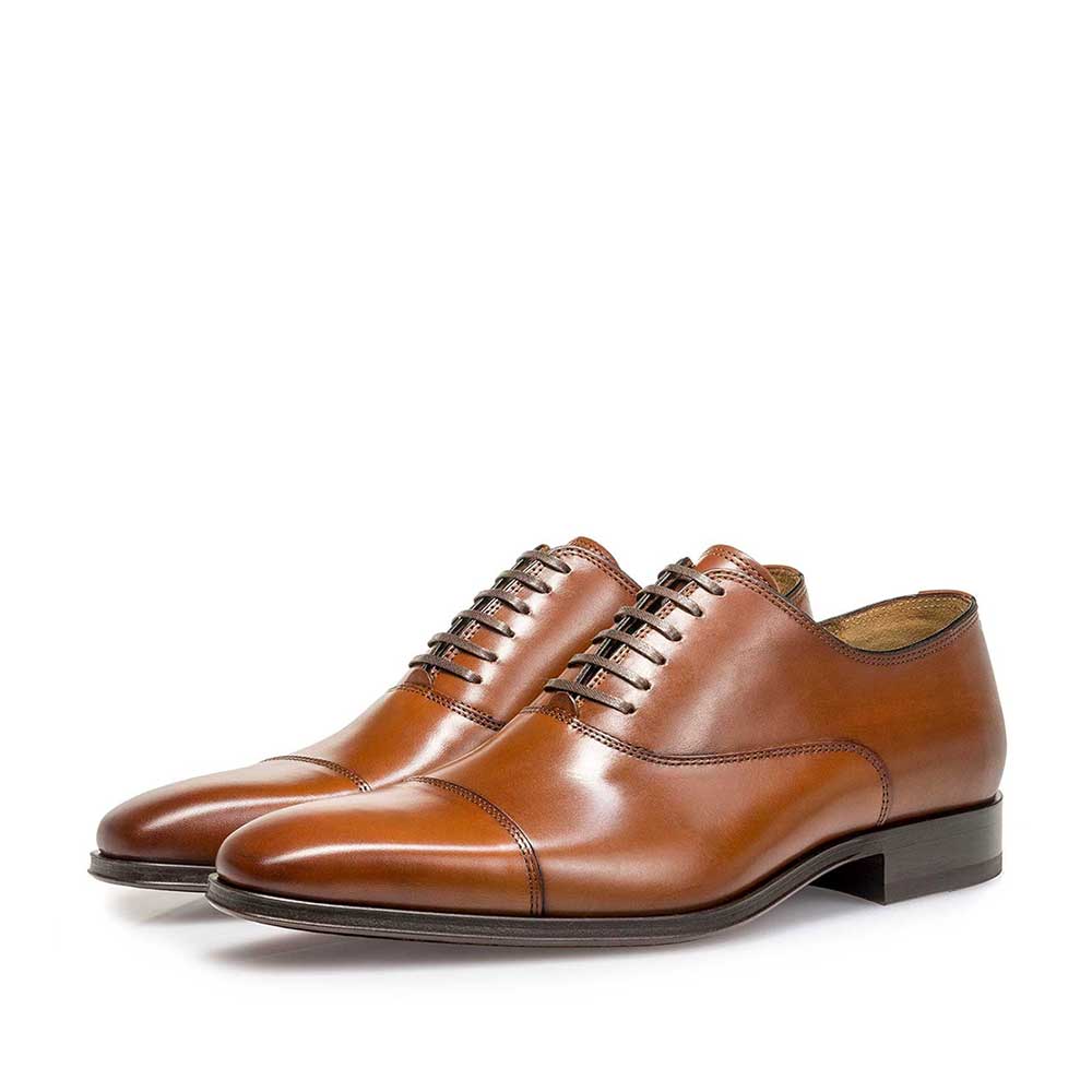 16199/01 - Cognacfarbener Kalbsleder-Schnürschuh 16199/01 - Cognacfarbener Kalbsleder-Schnürschuh