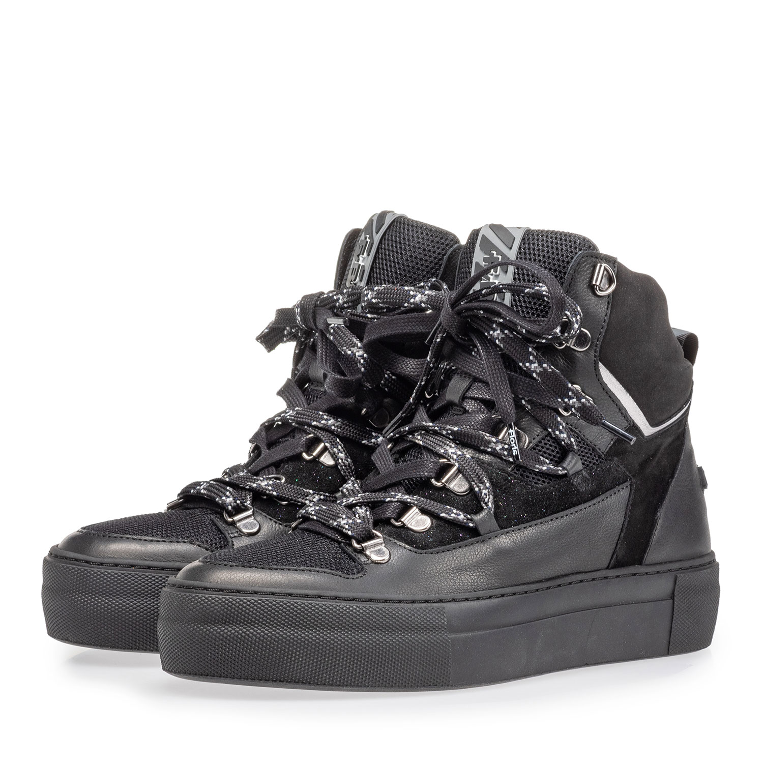 85315/00 - Halbhoher Sneaker schwarz Leder 85315/00 - Halbhoher Sneaker schwarz Leder