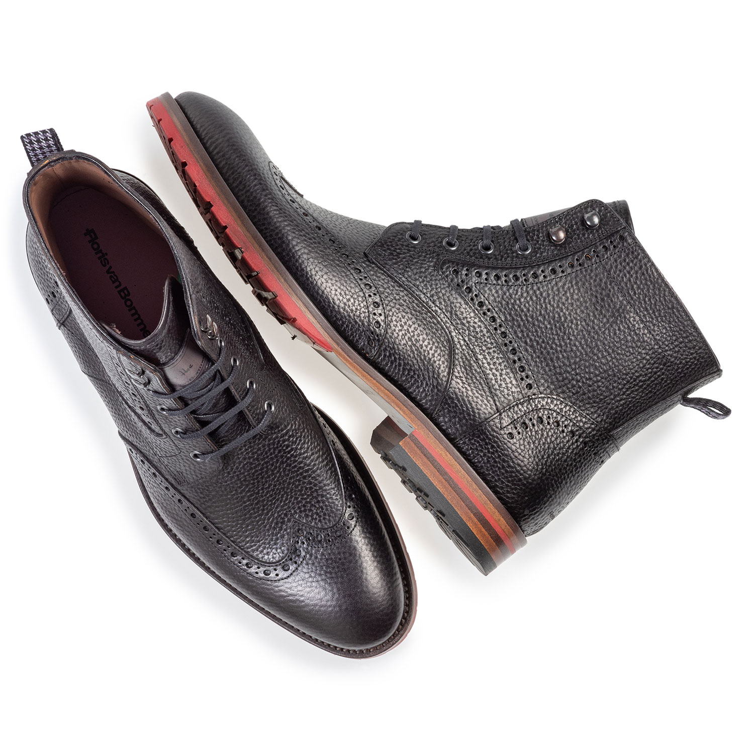 10295/23 - Leder Schnürstiefel-Brogue schwarz 10295/23 - Leder Schnürstiefel-Brogue schwarz