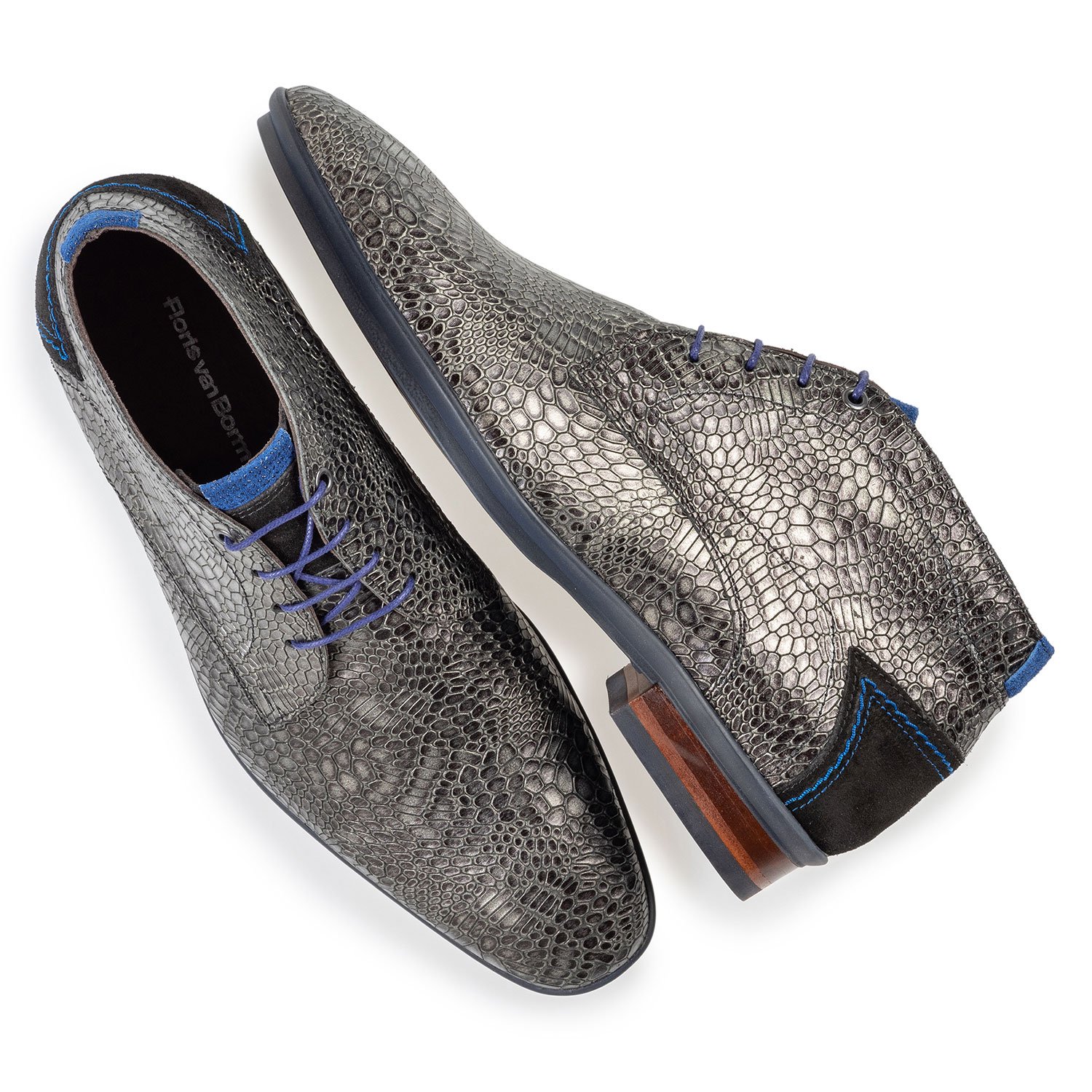20440/34 - Schnürstiefel mit Print grau 20440/34 - Schnürstiefel mit Print grau