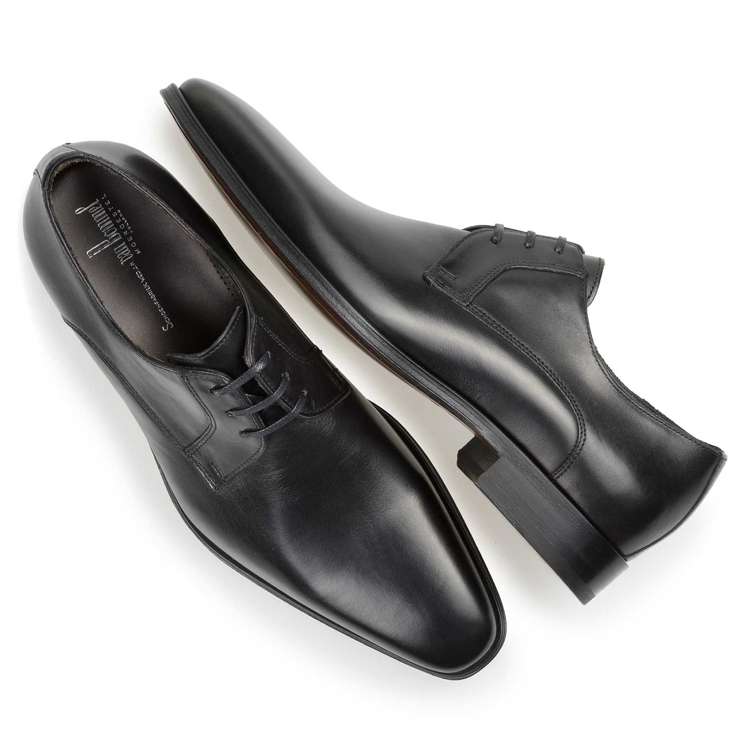 14299/00 - Schwarzer Kalbsleder-Schnürschuh 14299/00 - Schwarzer Kalbsleder-Schnürschuh