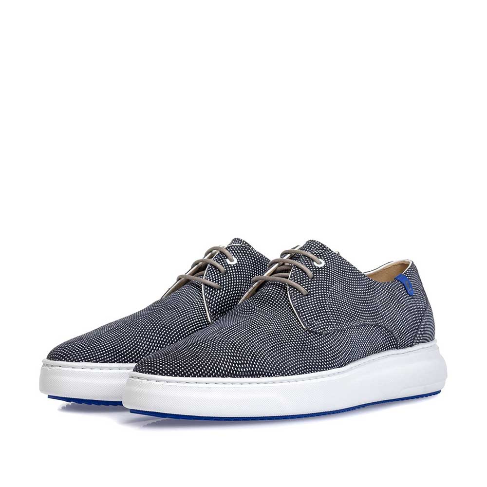 18400/16 - Sneaker mit Print Wildleder blau 18400/16 - Sneaker mit Print Wildleder blau