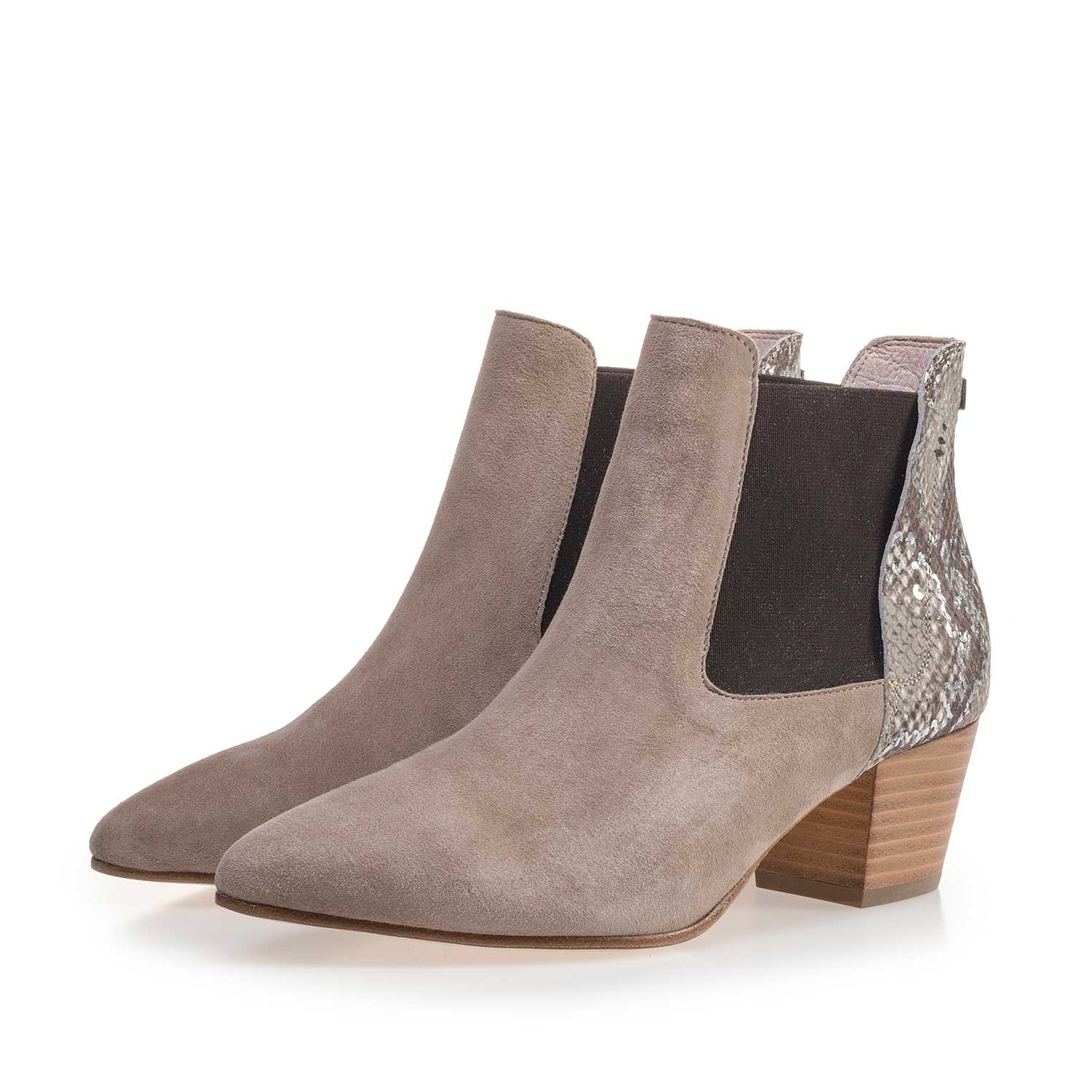 85250/00 - Taupe-coloured calf's suede leather Chelsea boot 85250/00 - Taupe-coloured calf's suede leather Chelsea boot
